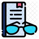 Eyeglass Spectacles Book Icon