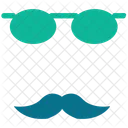 Eyeglasses Mask Mustache Icon