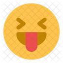 Eyes Closed Stuck Out Tounge  Icon