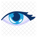 Eyes With Eyelashes Human Body Cartoon Icon