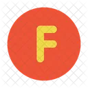 F Alphabet Letter Icon