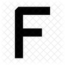 F Alphabet Letter Icon