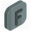 F Function Isometric Icon