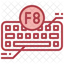 F 8 기능 키보드 버튼 아이콘