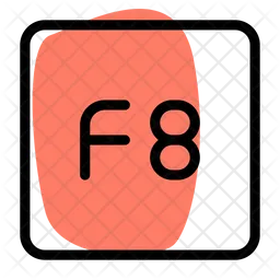 F 8 Key  Icon