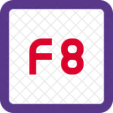 F 8 Key  Icon