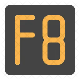 Taste F 8  Symbol