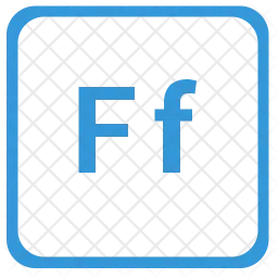 F alphabet  Icon