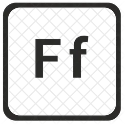 F Alphabet  Icon