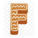F Letter Cookies Cookies Biscuit Icon