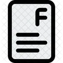 F Paper  Icon