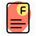F Paper  Icon