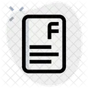 F Paper Icon