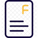 F Paper  Icon