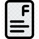 F Papier  Symbol