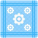 Blue Fabric Printed Icon