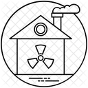 Radiactivo Fabrica Nuclear Icono