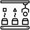 Embalagem Qc Fabrica Maquina Fabricacao Producao De Pacotes Ícone
