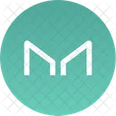 Logotipo Del Fabricante Mkr Criptomoneda Criptomonedas Icono