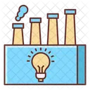 Fabrik Kreative Fabrik Herstellung Symbol