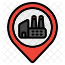 Ort der Fabrik  Symbol