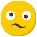 Faccia Accigliata Faccia Silenziosa Emoticon Icon