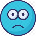 Faccia Confusa Emoticon Sguardo Emoticon Sguardo Fisso Icon