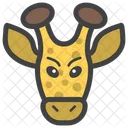 Faccia Di Giraffa Testa Di Giraffa Emoji Icon