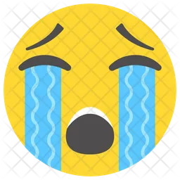 Faccia piangente Emoji Icon