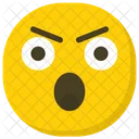 Faccia Scioccata Faccia Silenziosa Emoticon Icon