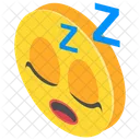 Faccia Addormentata Emoji Icon