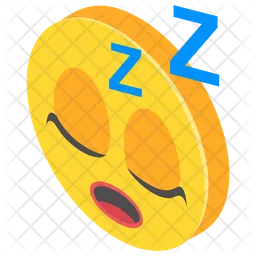 Faccia assonnata Emoji Icon