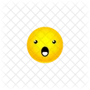 Viso Con Faccina A Bocca Aperta Faccina Emoticon Icon