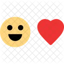 Face Smile Heart Icon