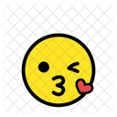 Face Blowing a Kiss  Icon