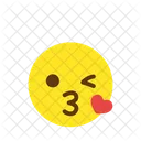 Wink Kiss Heart Icon