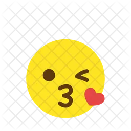 Face Blowing a Kiss Emoji Icon