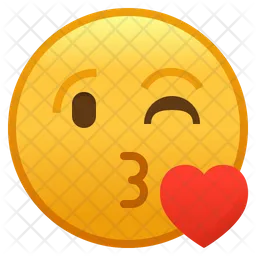 Face Blowing A Kiss Emoji Icon