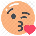 Face Blowing A Kiss  Icon