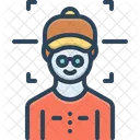 Face Control Recognized Scanning Icon