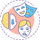 Face drooping  Icon