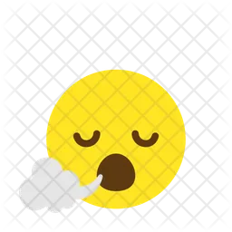 Face Exhaling Emoji Icon