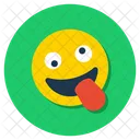 Face Expression Emoticon Crazy Emoji Icon