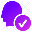 Face Id Approve Verified Icon