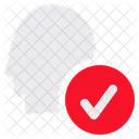 Face Id Approve Verified Icon