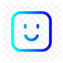 Face Id Square  Icon