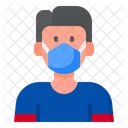 Man Virus Mask Icon