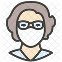Face Mask Medical Mask Woman Icon