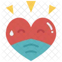 Graphic Face Mask Heart Icon