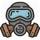 Gas Mask Pollution Safety Icon